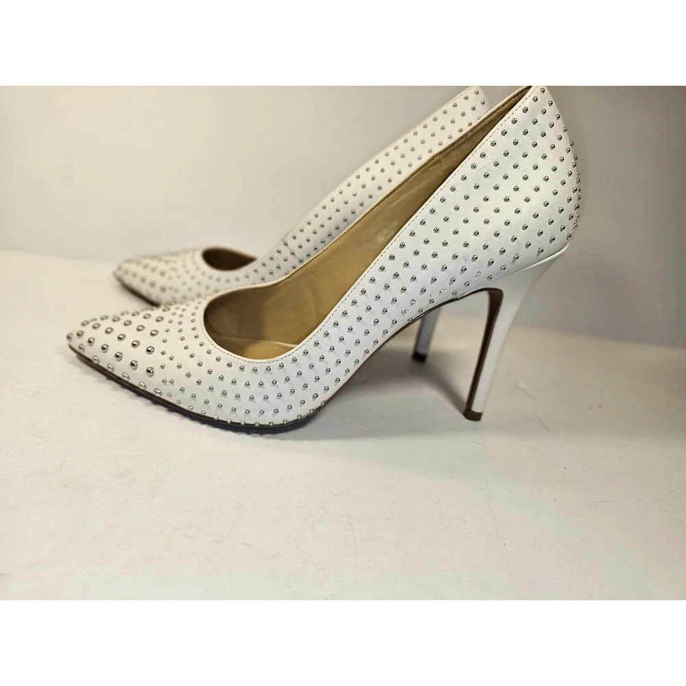 Michael‎ Kors Women's Leather Studded Mila Stilettos Size 7 Shoe
